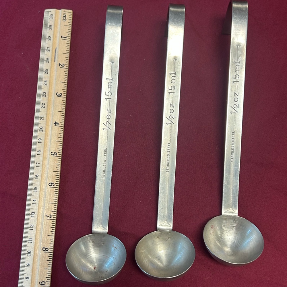 Vintage 1/2 oz. Stainless Steel Ladle Set